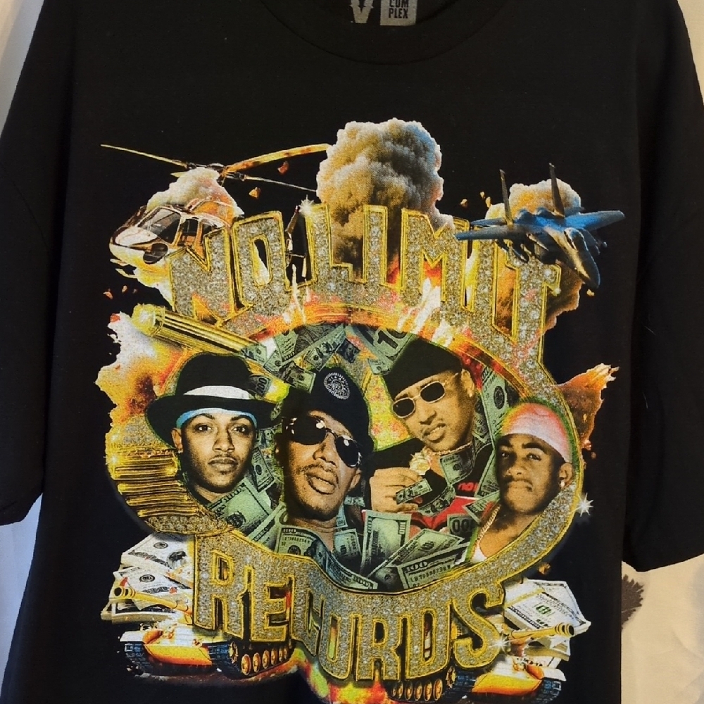 No Limit Records Black Graphic Tee